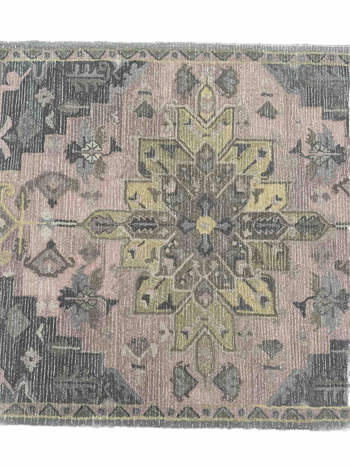 5′ x 7′ Threshold Hand Tufted Area Rug Multicolor Pink Grey Yellow