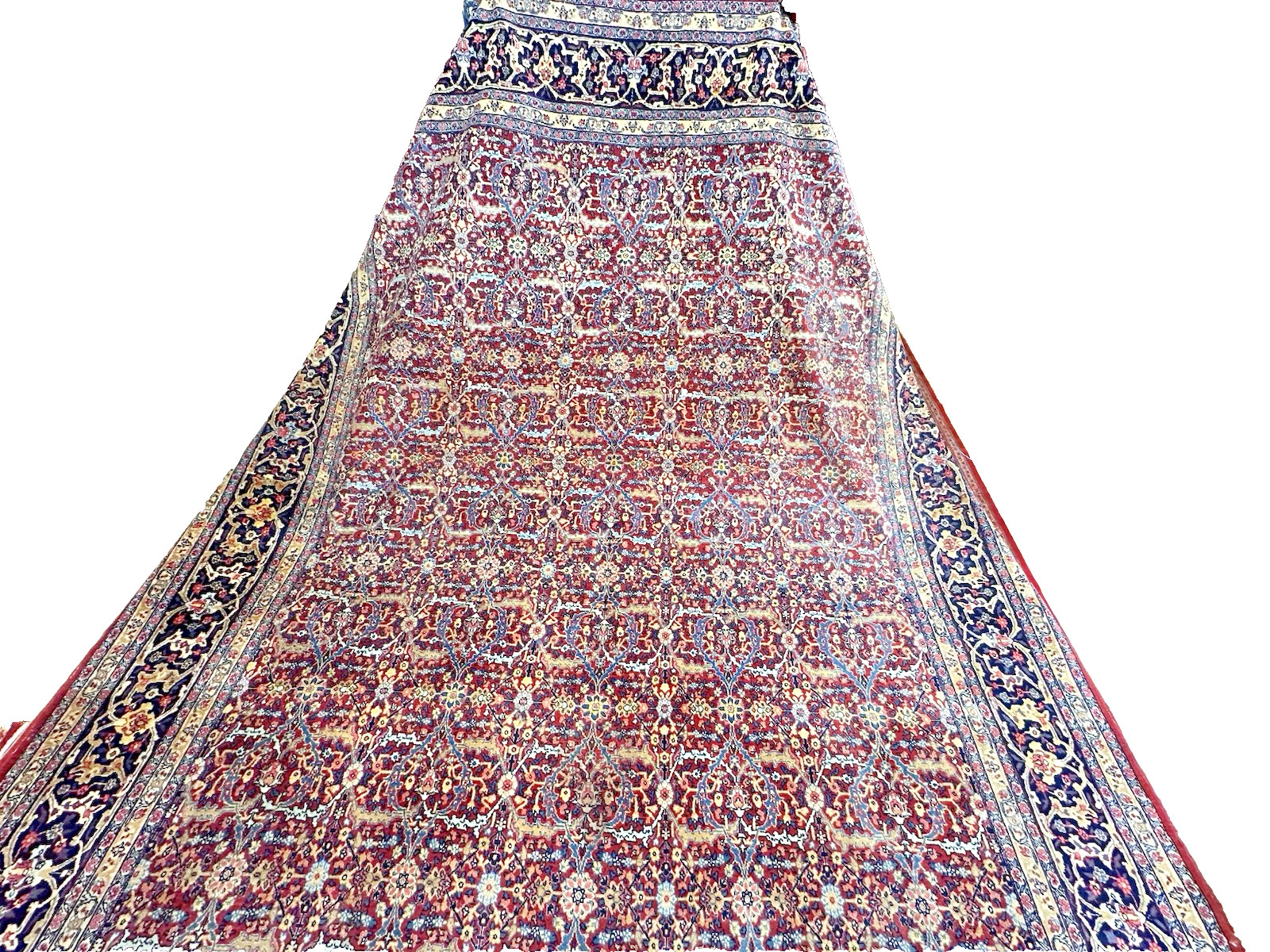 Auth: 1930’s Antique Kurdish North West Rug Mystical ART Beauty Red 9×12