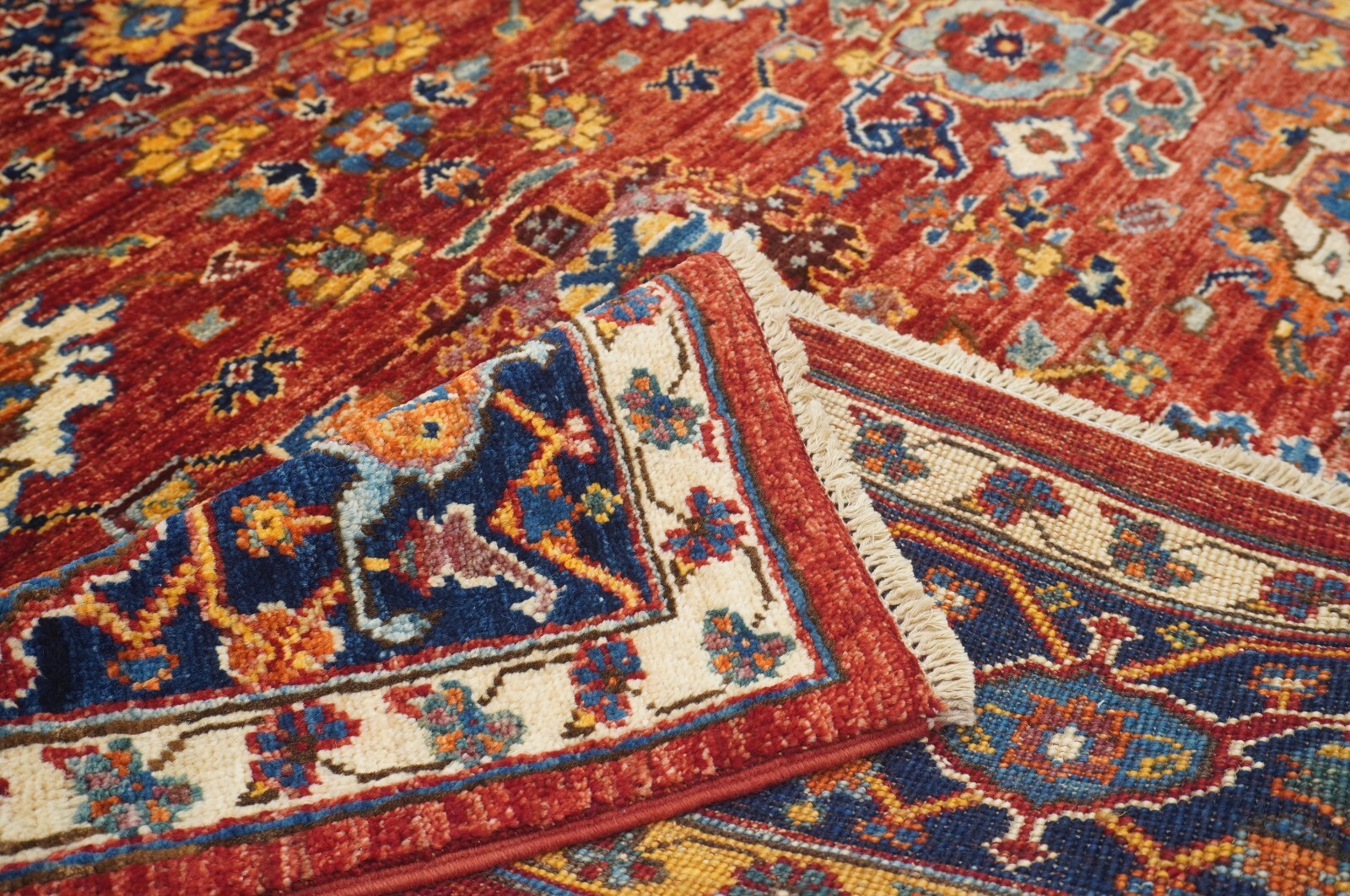 5 x 7 ft Red Bidjar Afghan Hand Knotted Wool Oriental Area Rug