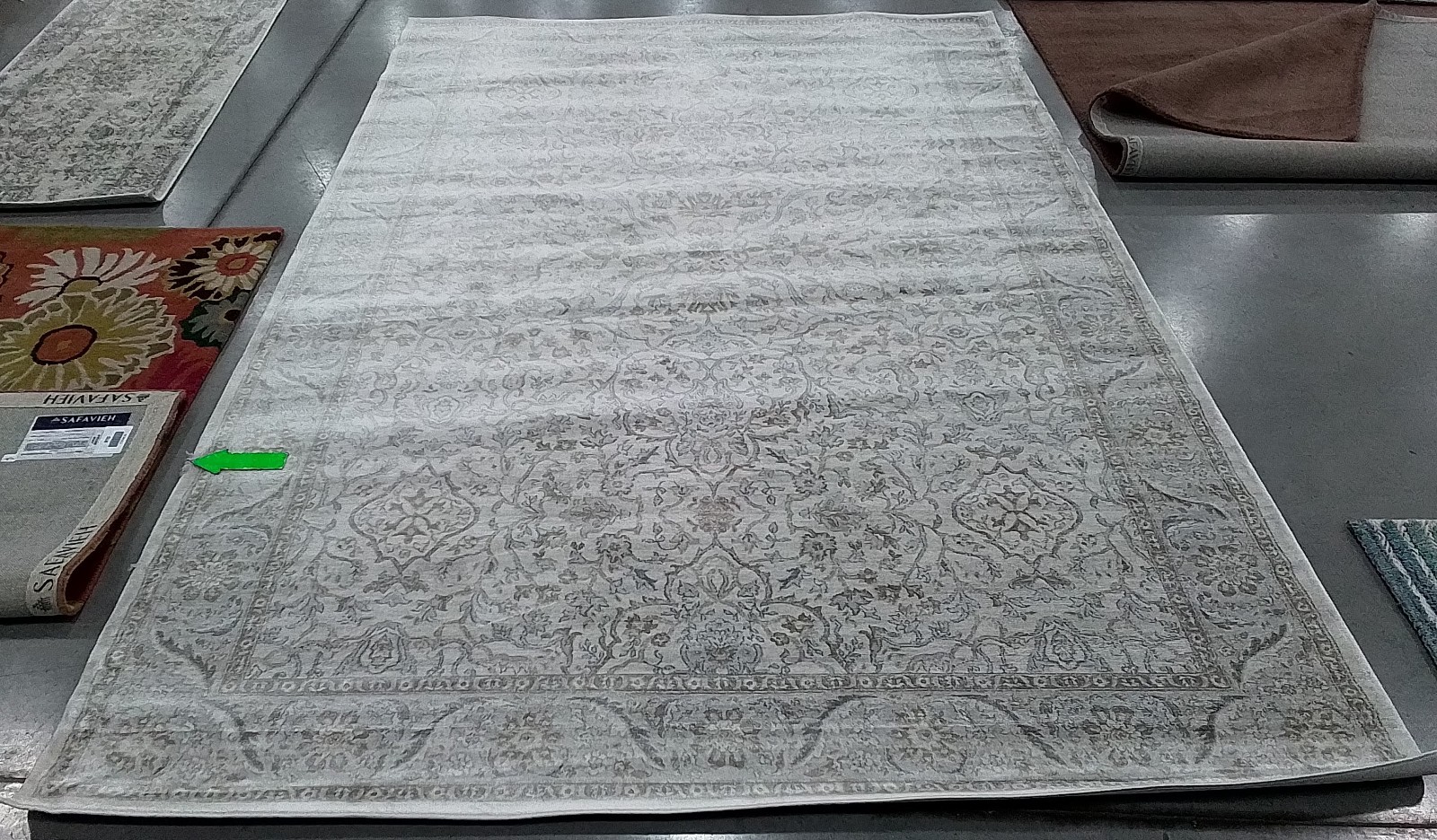 CREAM / BEIGE 6′-0″ x 9′-0″ Back Stain Rug, Reduced Price 1172786203 ISA912A-6