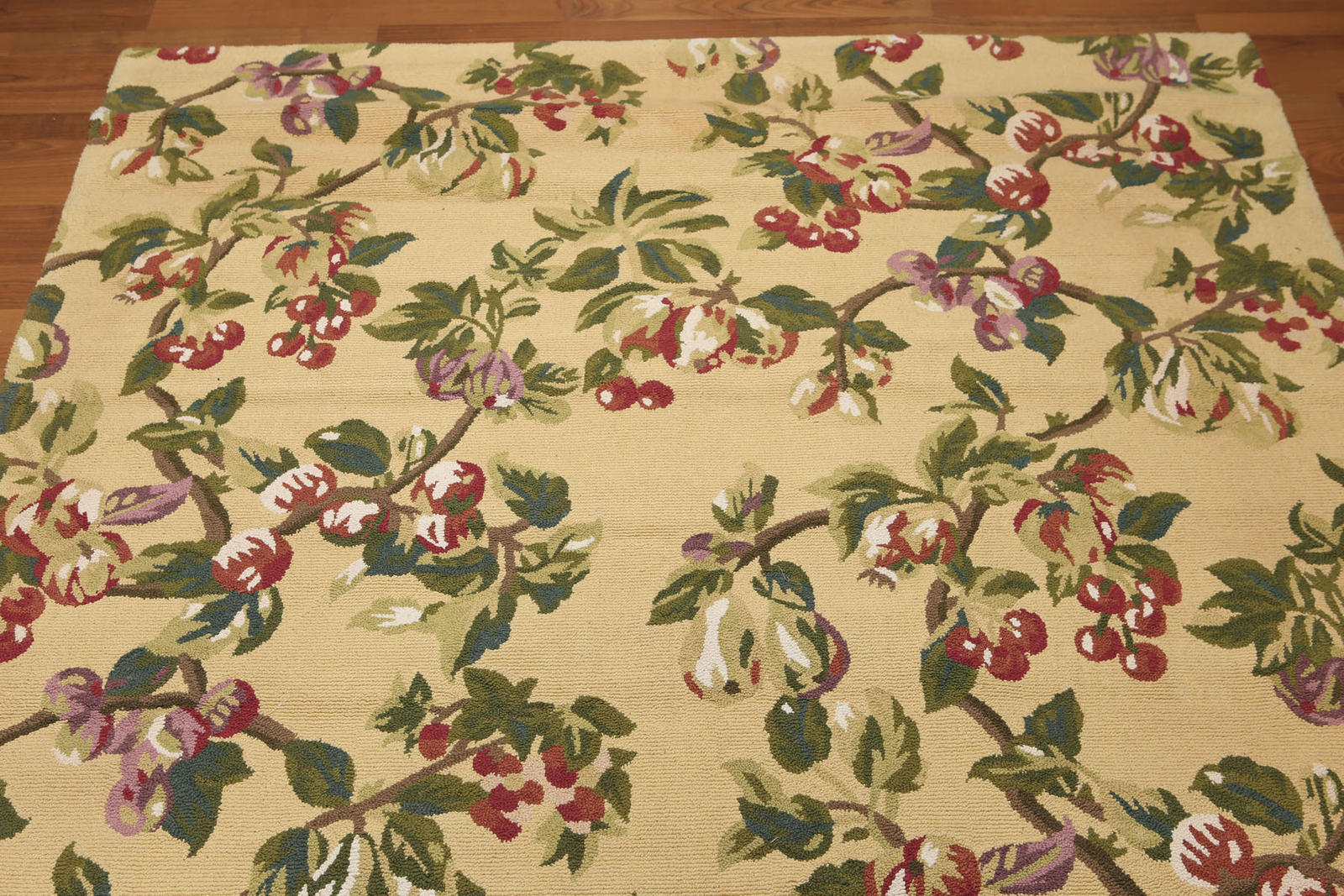 5’5”x8’4″ Gold Rust Hand Knotted Traditional Wool Oriental Area Rug