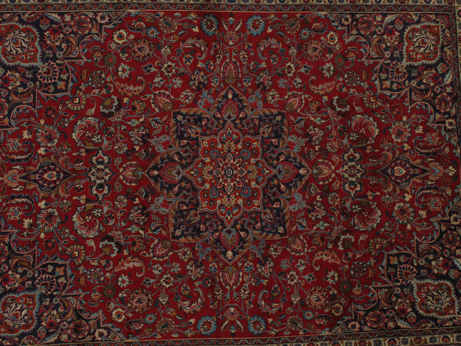 9.6 x 12.10 Perrsian Handmade Mashaad Rug AMAZING SALE #F-6837