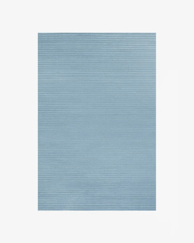 Nordic Knots Park Sky Blue Rug Wool Textured Hand-Tufted Pastel Modern Carpet
