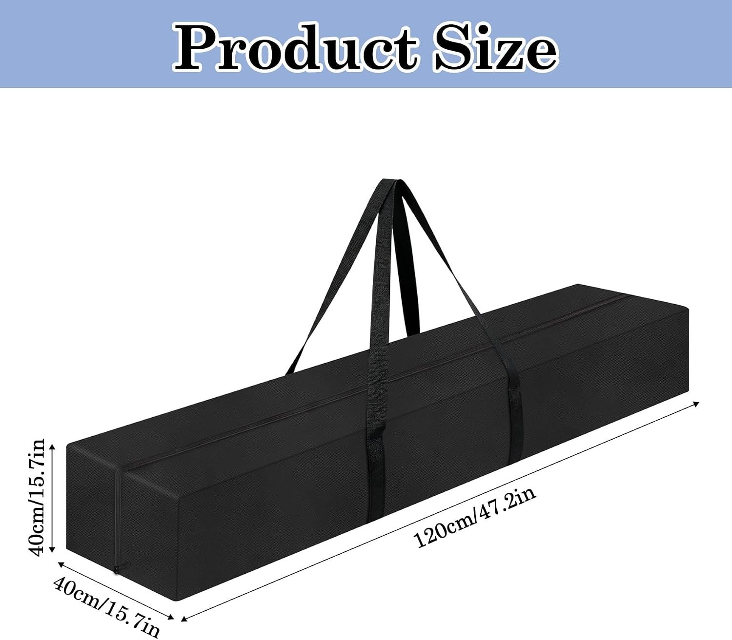 Versatile 47x15x15 Waterproof Outdoor Mat Storage Bag for RV & Camping Gear