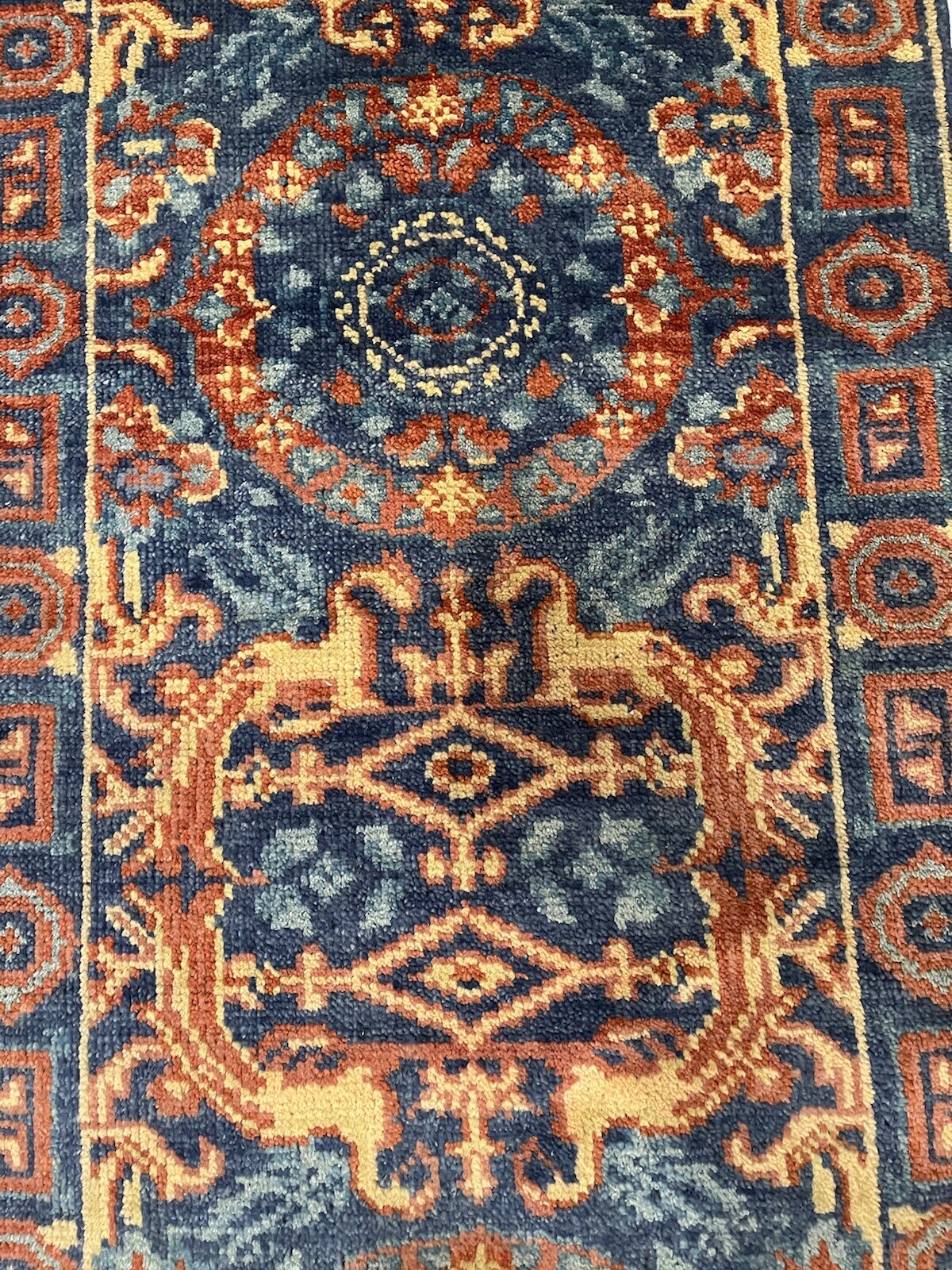 HANDMADE RUNNER WOOL RUG TURKISH RUG 2.7 X 7.9 FT MODERN RUNNER VINTAGE RUG