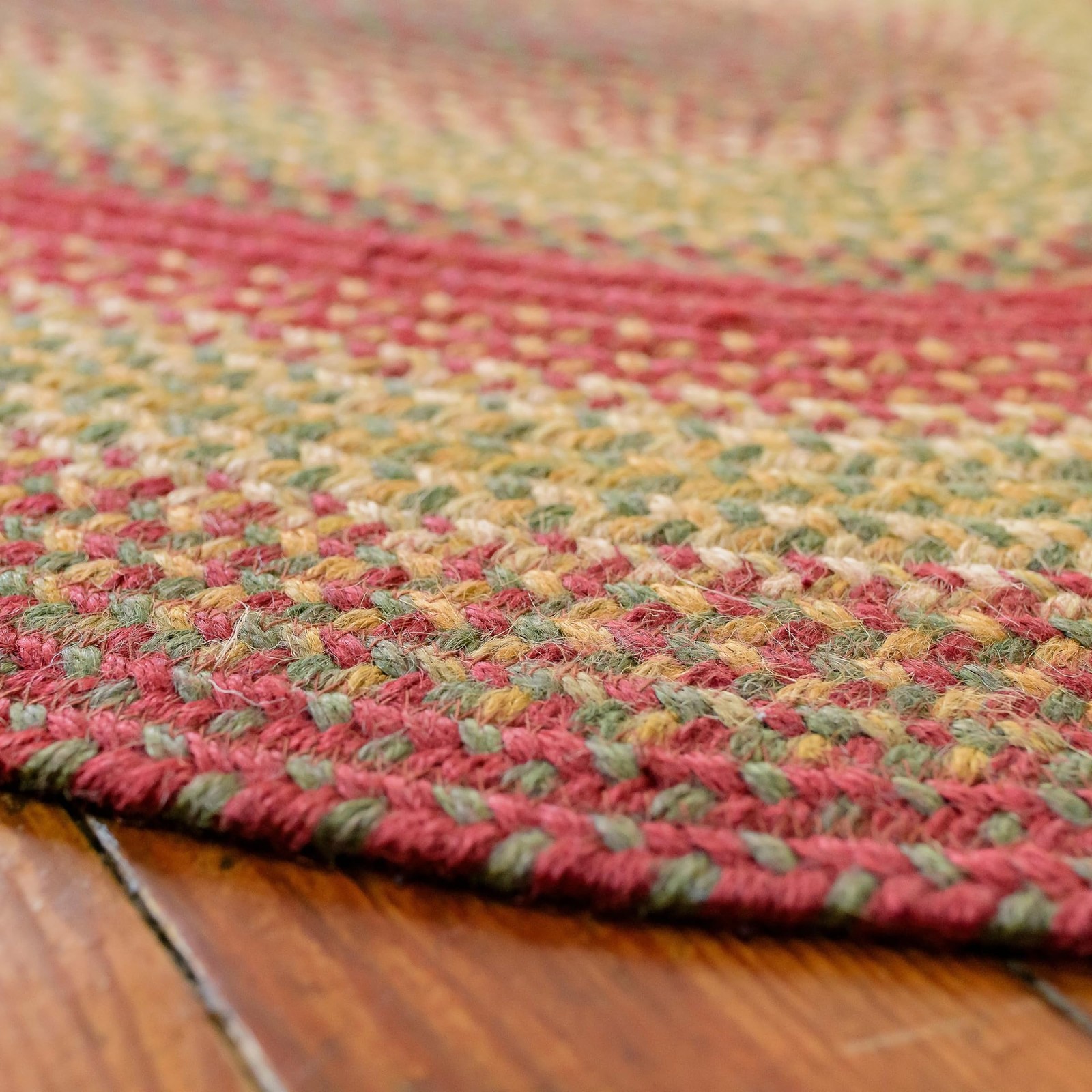 Cider Barn Cranberry Red Jute Braided Rug, 20×30 Rectangle – Perfect Country …