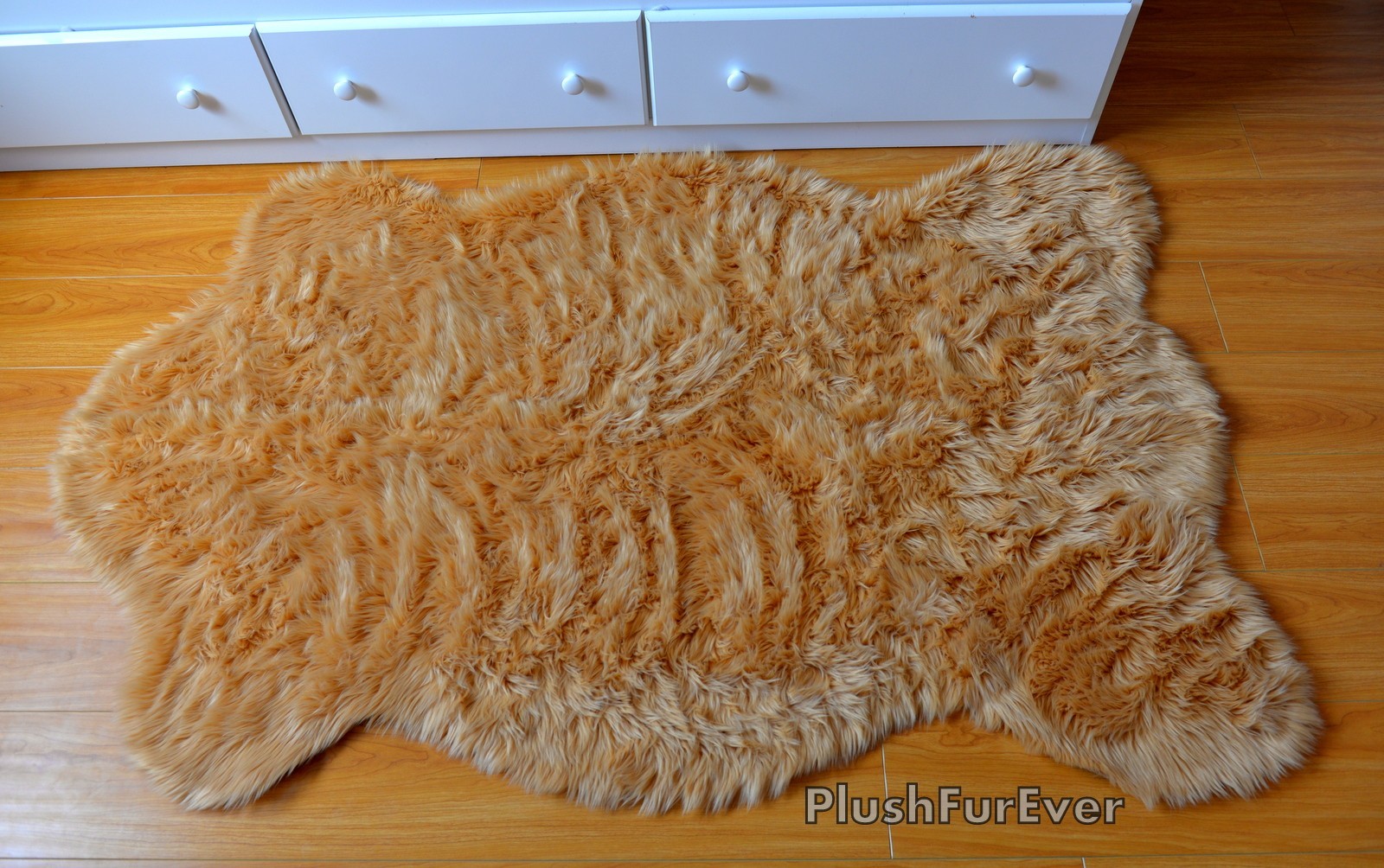 Beige Furry Area Rug 3′ x 5′ feet 3*5