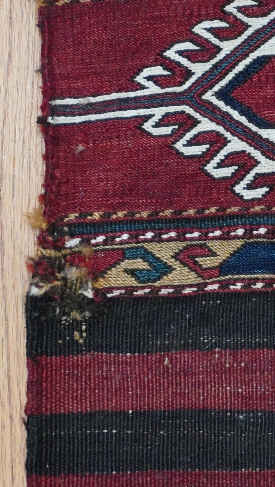2′ x 3’5″ Antique 1880 Soumak Bag face Caucasian Tribal Hand Woven 100% Wool Rug