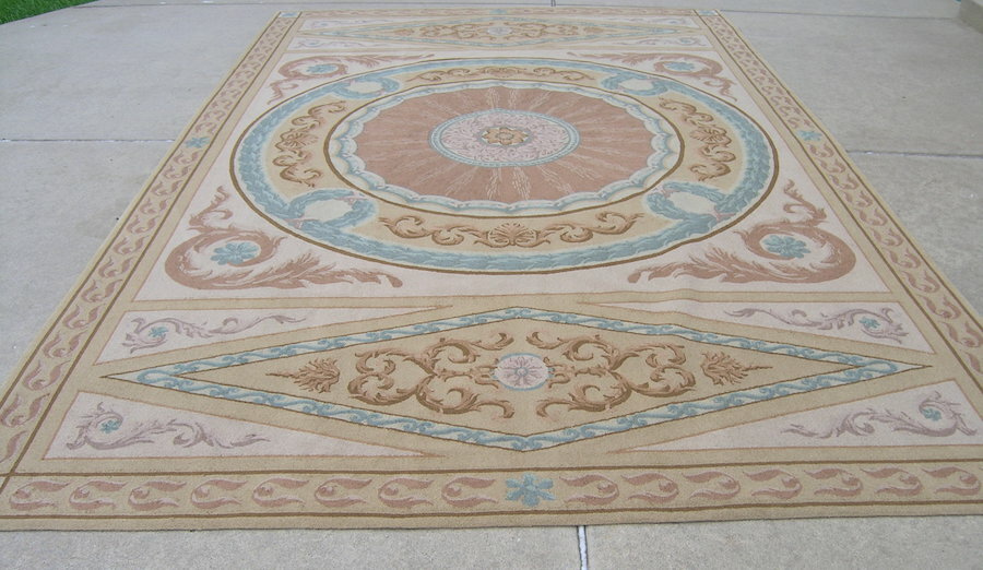 Vintage Hokanson Custom Made Rug Carpet Traditional Hollywood Regency 9×14 ft