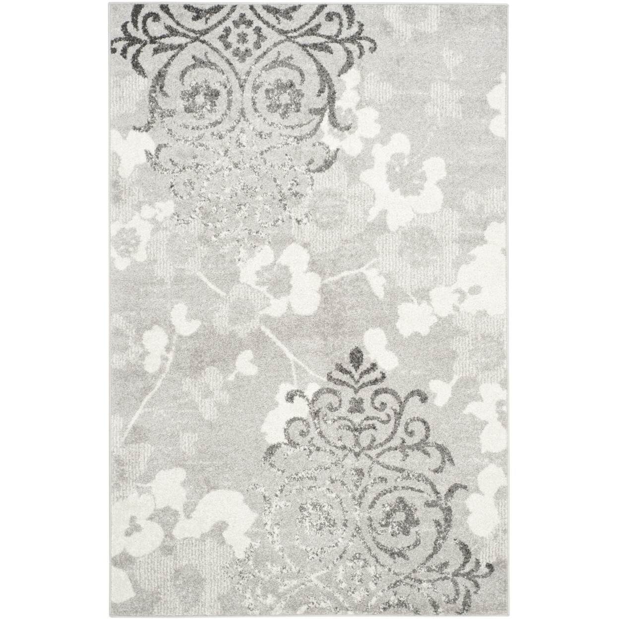 SAFAVIEH Adirondack Collection ADR114B Silver / Ivory Rug