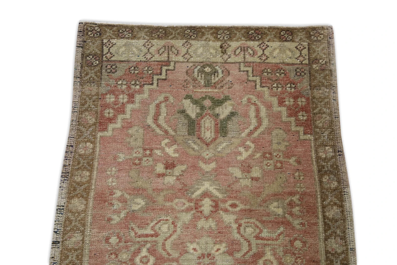 Oriental Hand Knotted Vintage Turkish Mini Rug 1’8″ x 3’1″ #9111