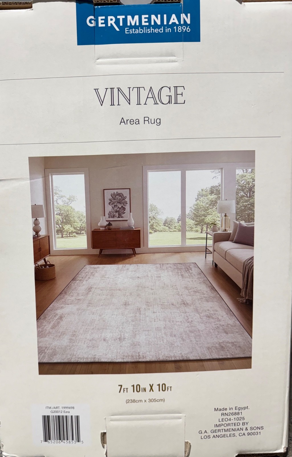 Brand New Gertmenian Ezra Area Rug 7’10” x 10’ Large Area Rug