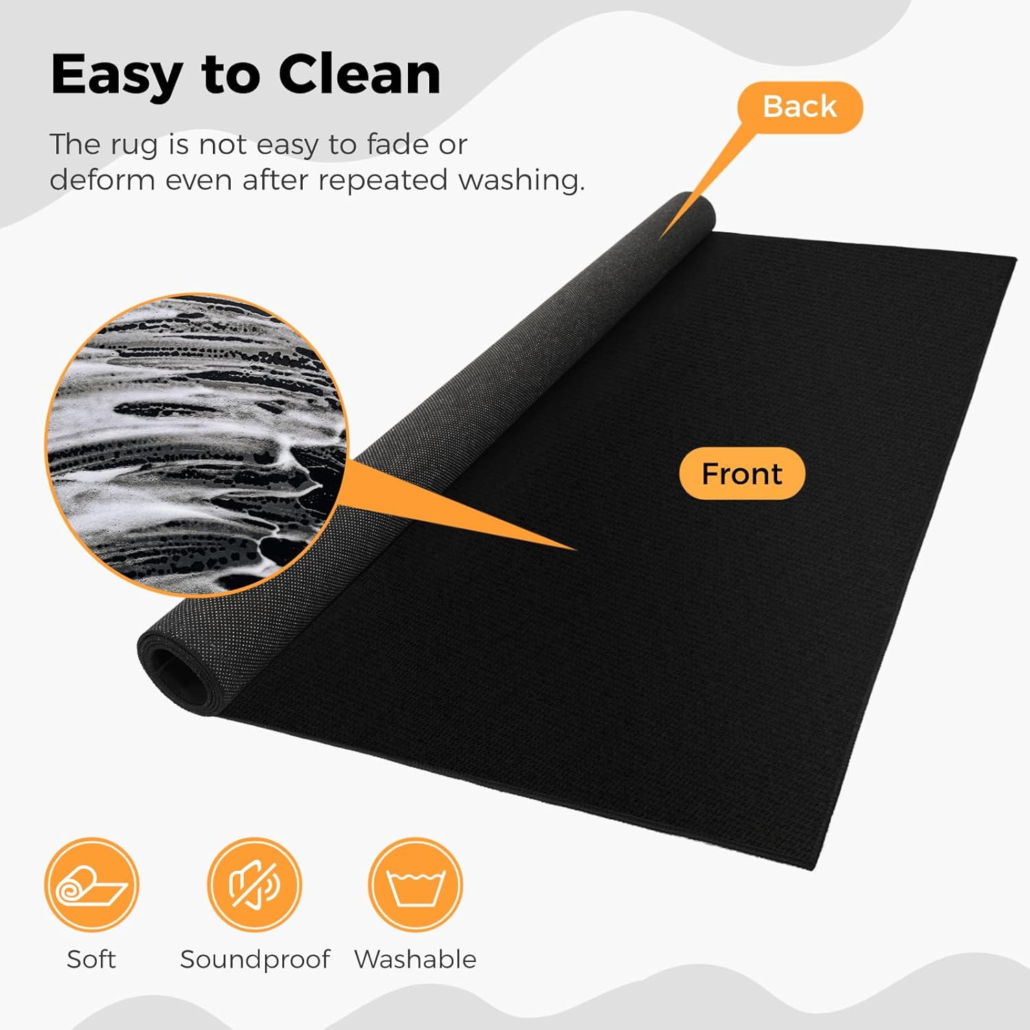 Non-Slip 6X5 Ft Drum Rug – Soundproof Drum Mat for Musicians