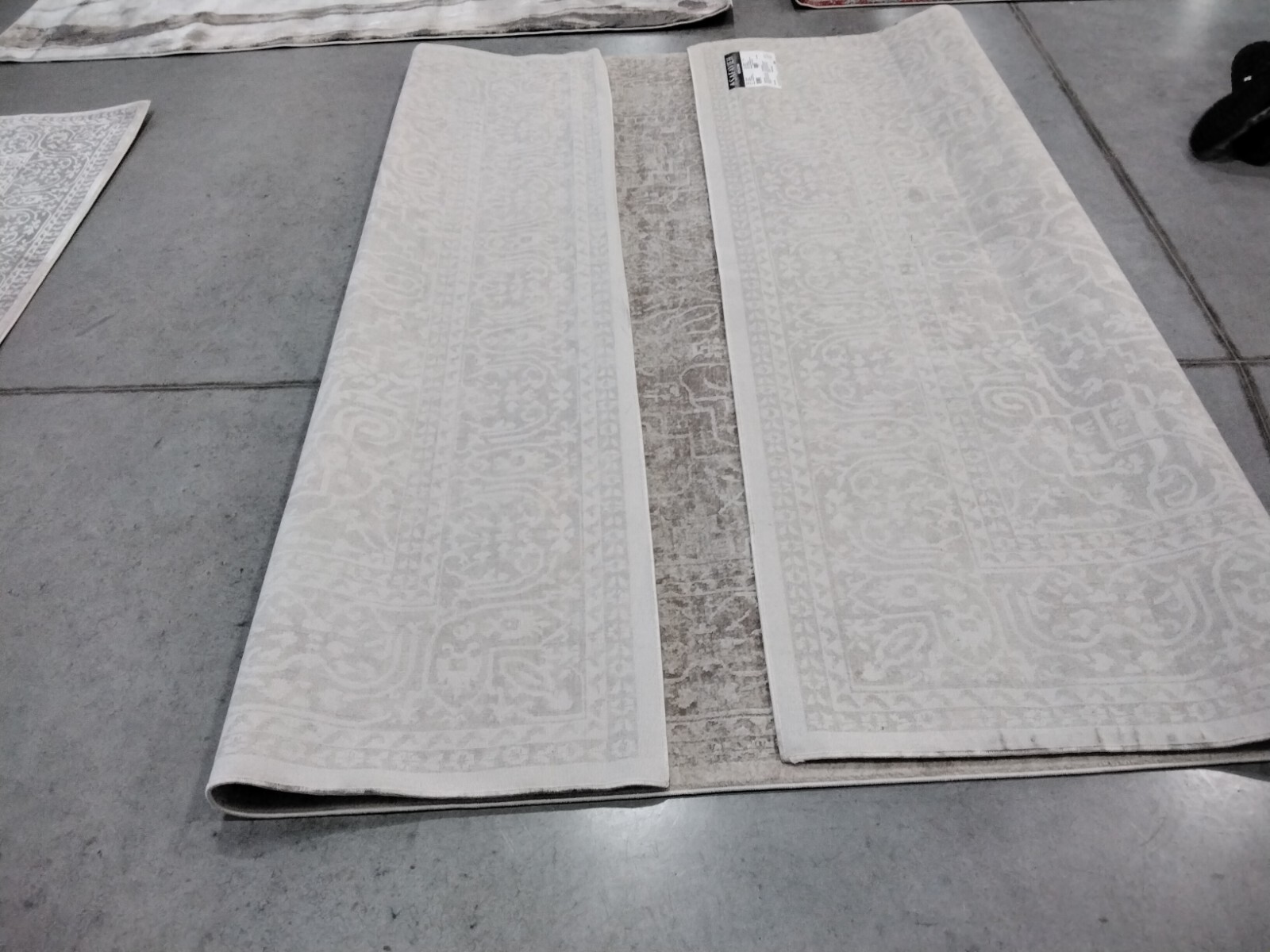BEIGE / CREAM 8′ X 10′ Back Stain Rug, Reduced Price 1172753992 RFT670A-8