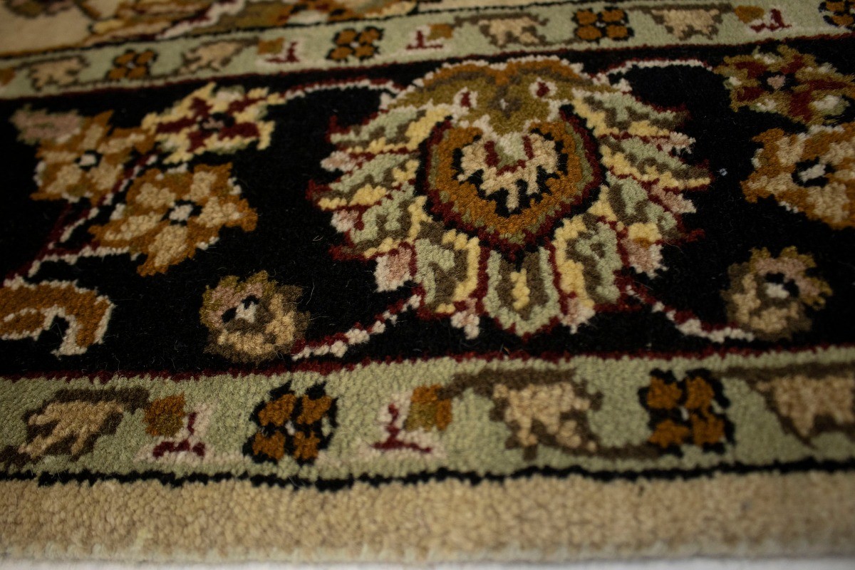 Handmade Beige Floral Agra Jaipur Oriental Rug Classic Foyer Decor Carpet 4X6 ft