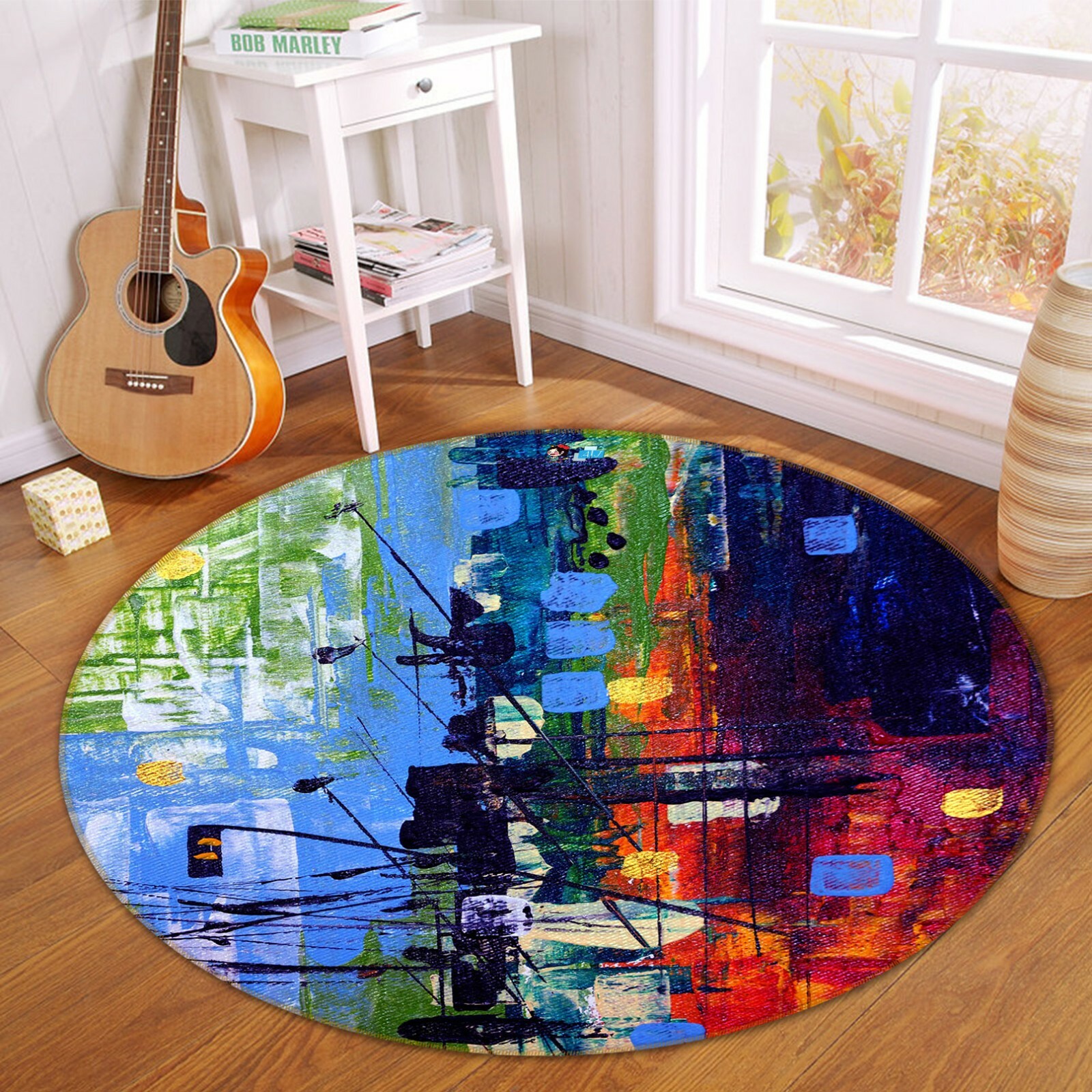 3D Color Oil Painting ZHUA077 Game Non Slip Rug Mat Photo Carpet Zoe