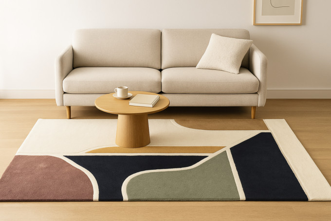 Woolen Handtufted – Aven, Wool Rug Soft Carpet ,Living Room Rug 8×10