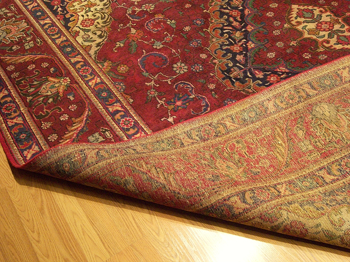 9.9 x 12.9 Ft VINTAGE 1920s HANDMADE High Quality Vegetable Dyed Wool Tabris Rug