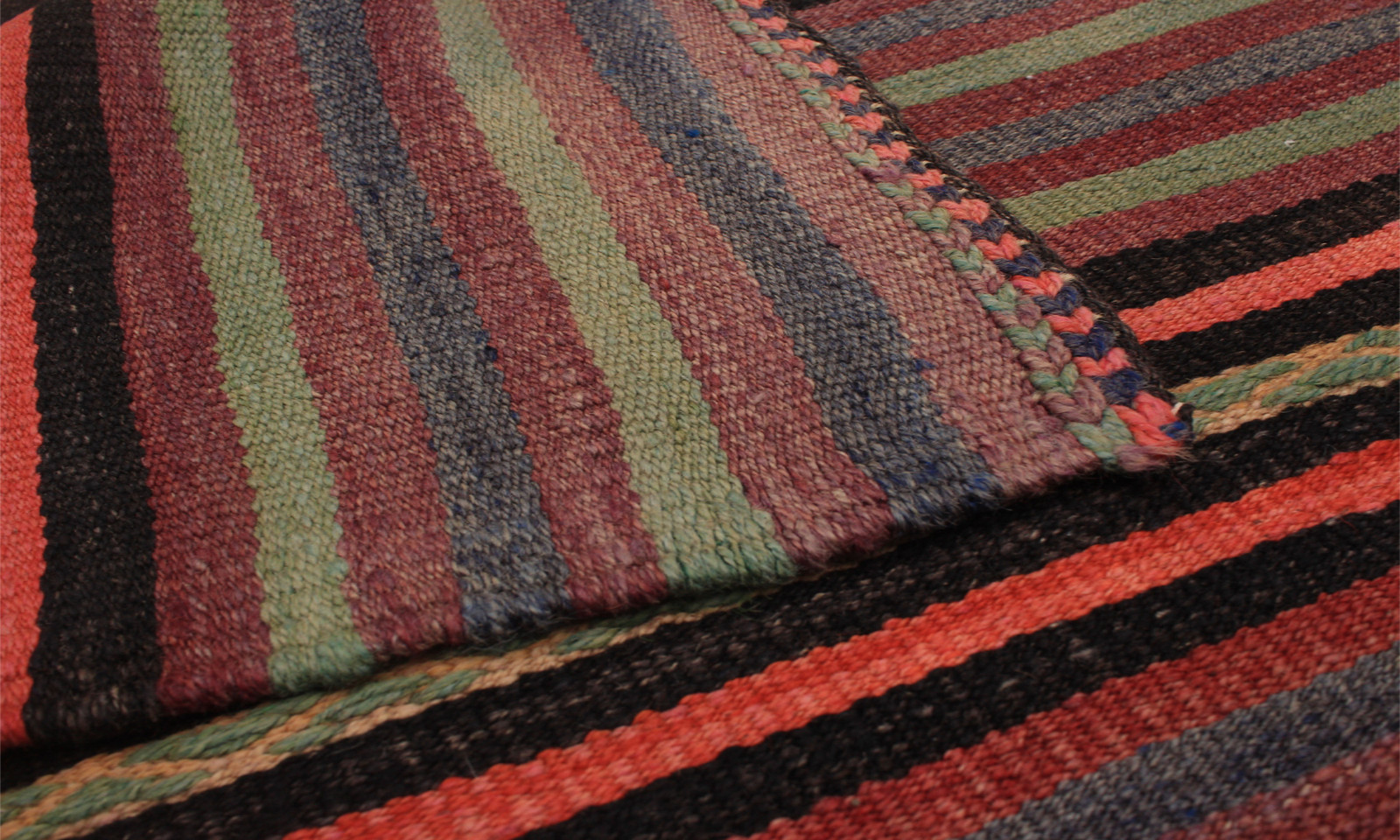 Vintage Hand Woven Area Rug 4’11” x 12’8″ Traditional Wool Oriental Carpet