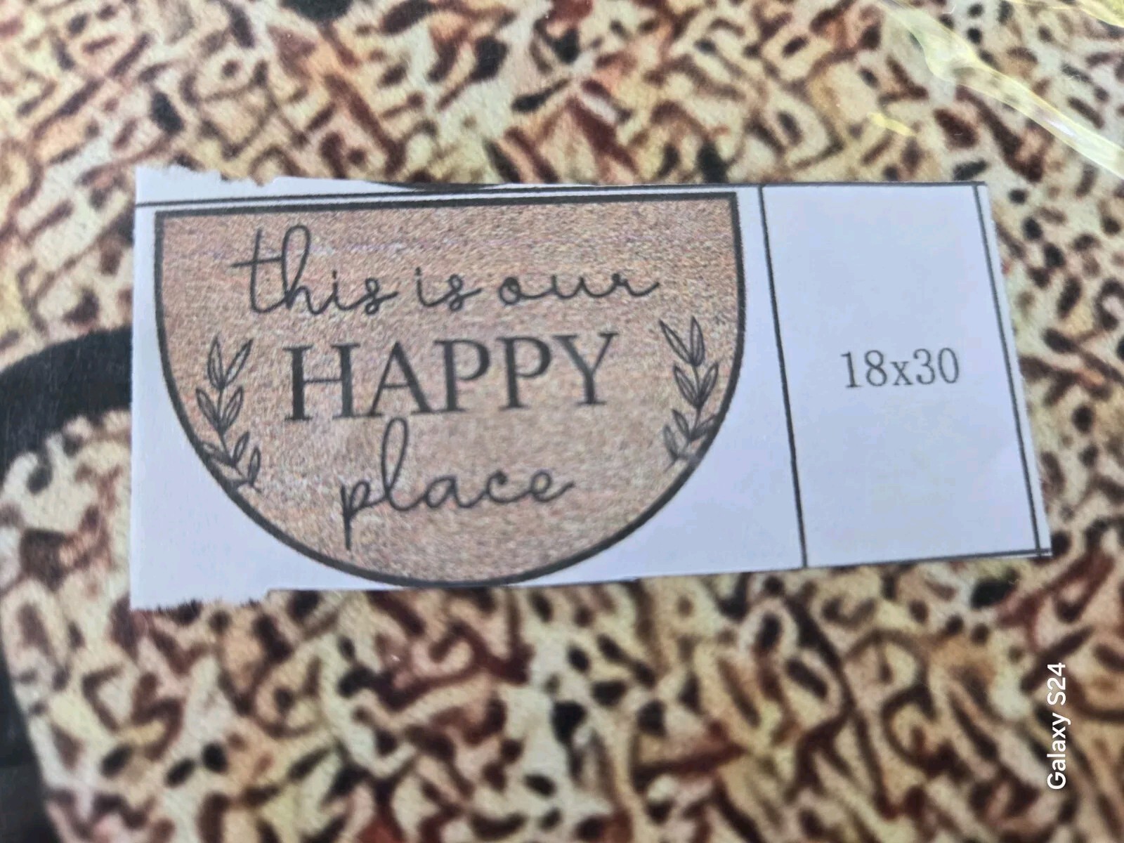 “This Is Our Happy Place” Kitchen Rug 18×30 New