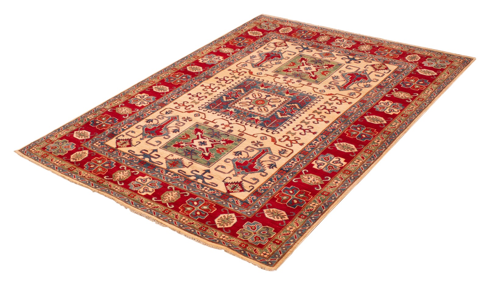 Traditional Hand-knotted Carpet 6’8″ x 9’4″ Wool Oriental Area Rug