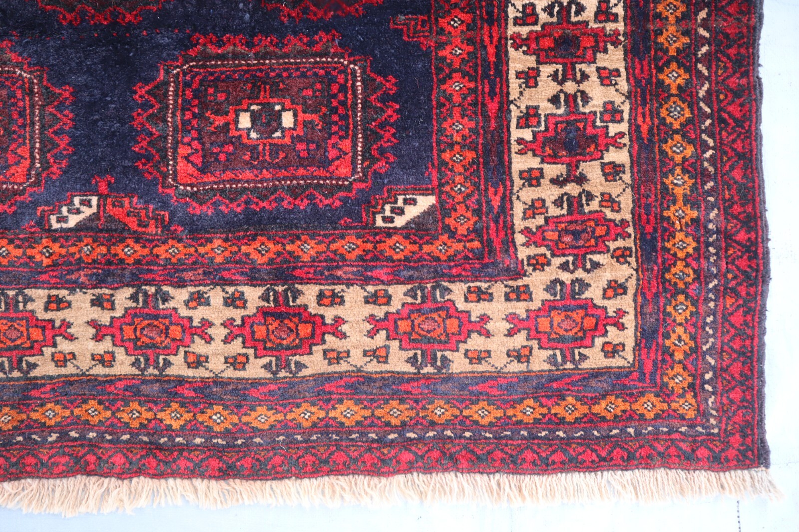 4’0x7’5 ft Afghan Handmade Oriental rug, Living Room Rug, Authentic Genuine Rug