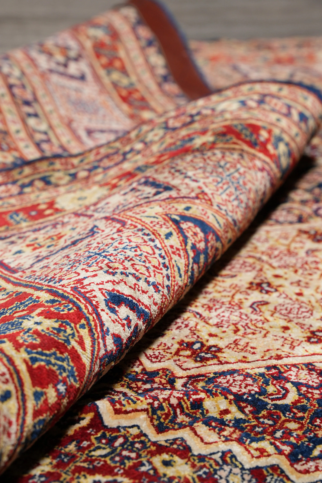 5 x 6 Wool and Silk Irran Perrsian Tabriiz Mahii Rug #F-3026