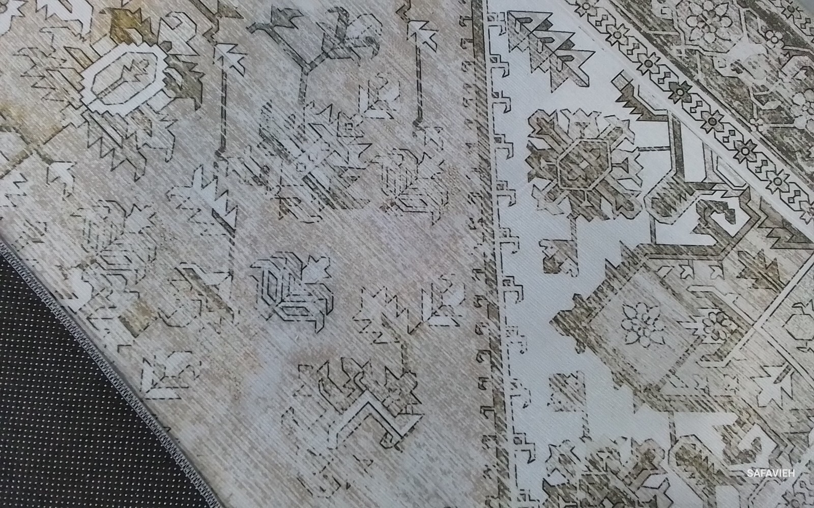 BEIGE / GREY 7′-0″ x 7′-0″ Flaw in Rug, Reduced Price 1172770509 TSN102B-7SQ