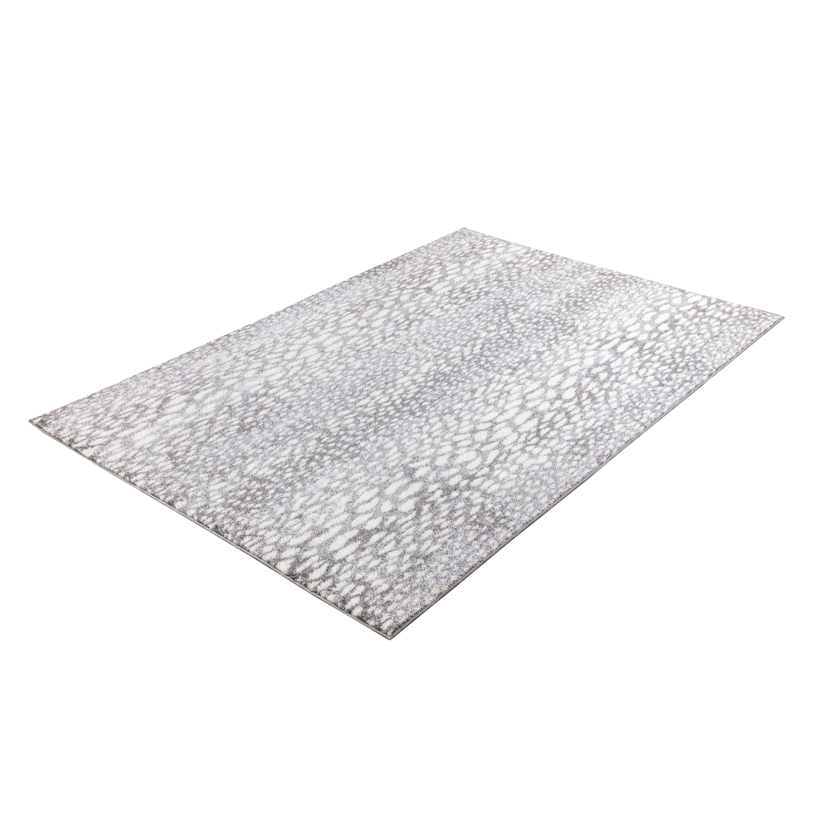 Modern Animal Print Antelope Grey Indoor Area Rug Kid Pet Friendly Polypropylene