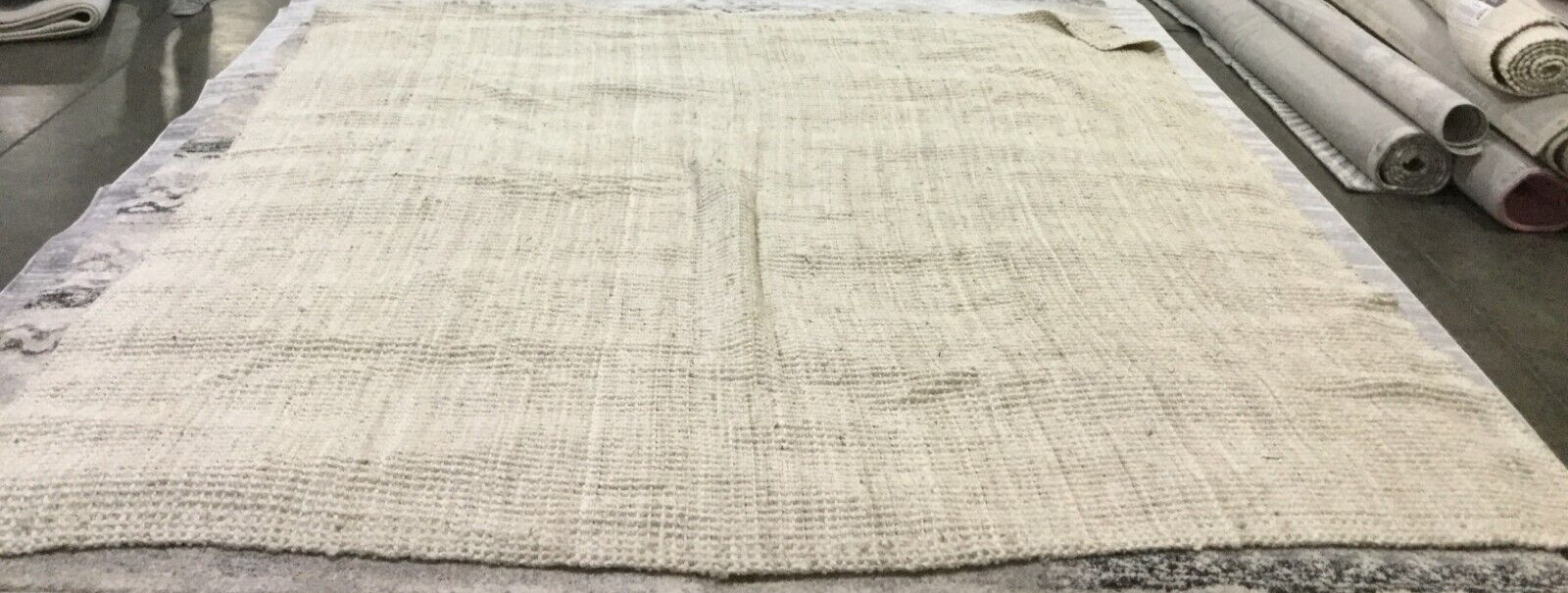 IVORY 11′ X 11′ Square Broken Thread Rug, Reduced Price 1172662425 NF730A-11SQ
