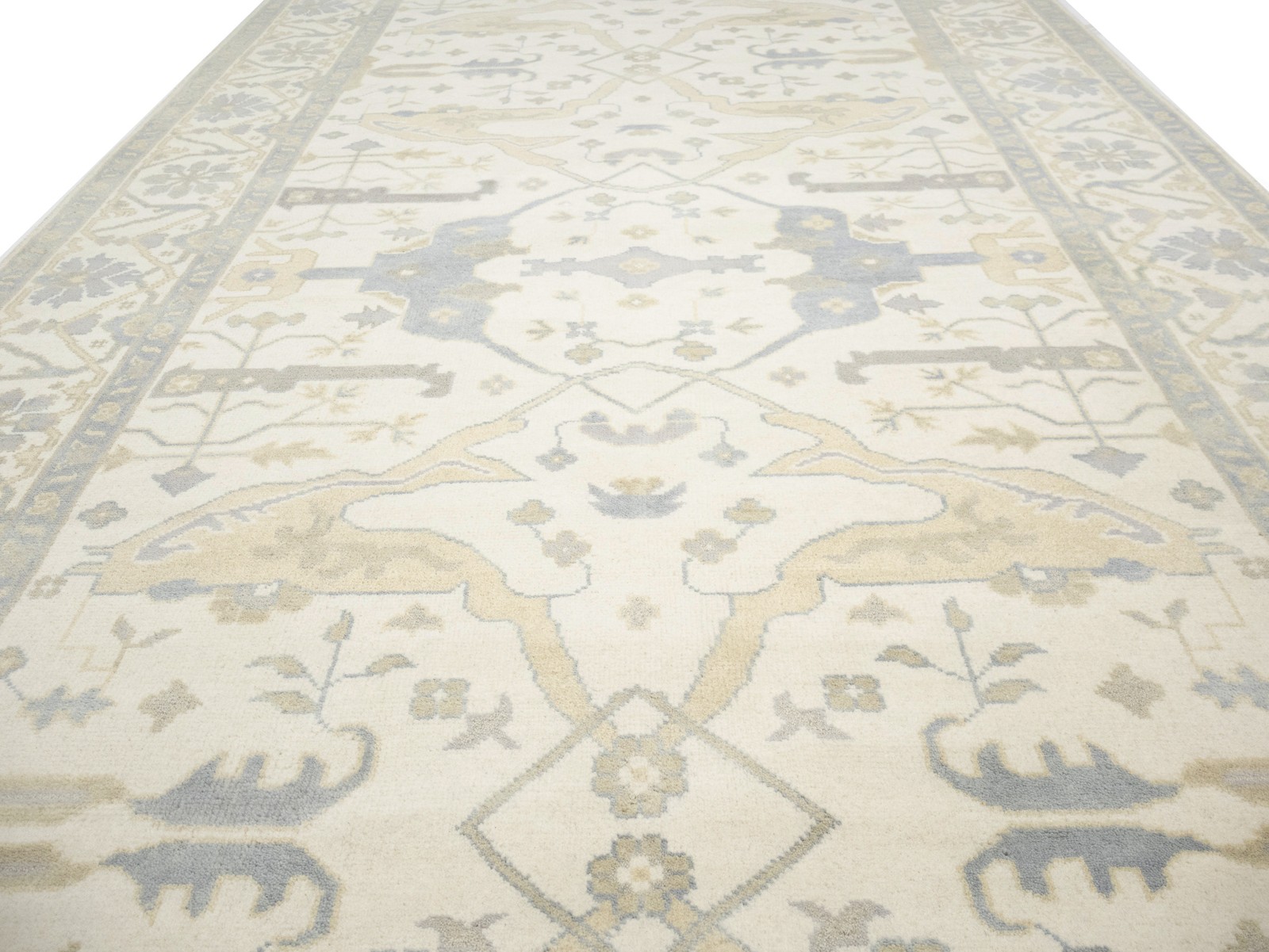 8X16 Handmade Oushak Oriental Rug Floral Design Home Hallway Decor Carpet