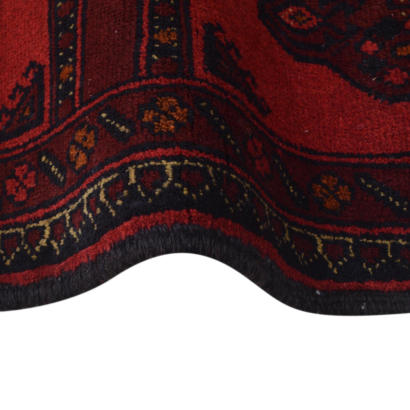 Bedroom Handmade Khal Mohammadi Tribal Area Carpet (3’4×4’10ft) Red Rug -B30056