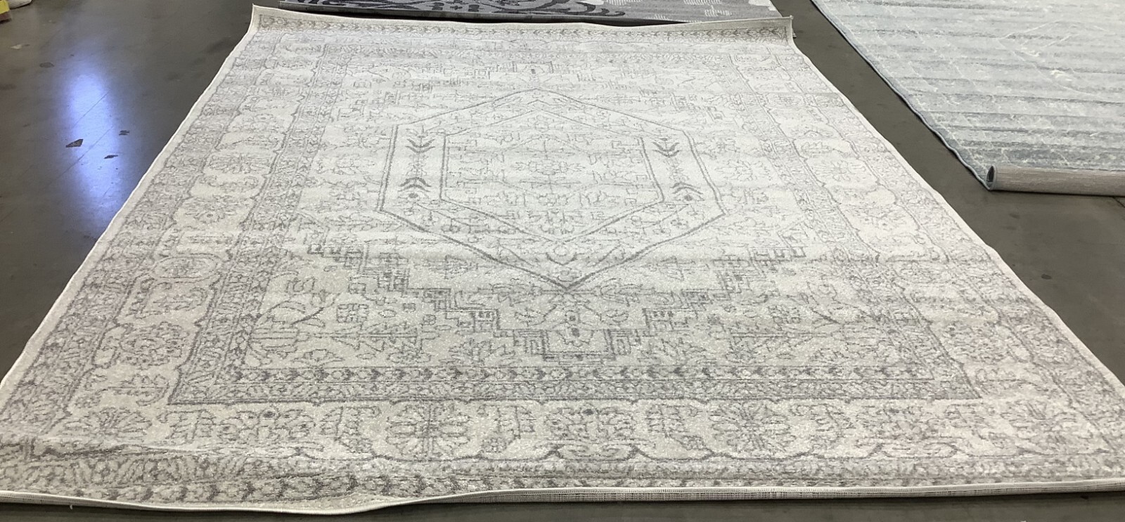 IVORY / SILVER 8′-0″ x 10′-0″ Back Stain Rug, Reduced Price 1172678370 ADR108B-8