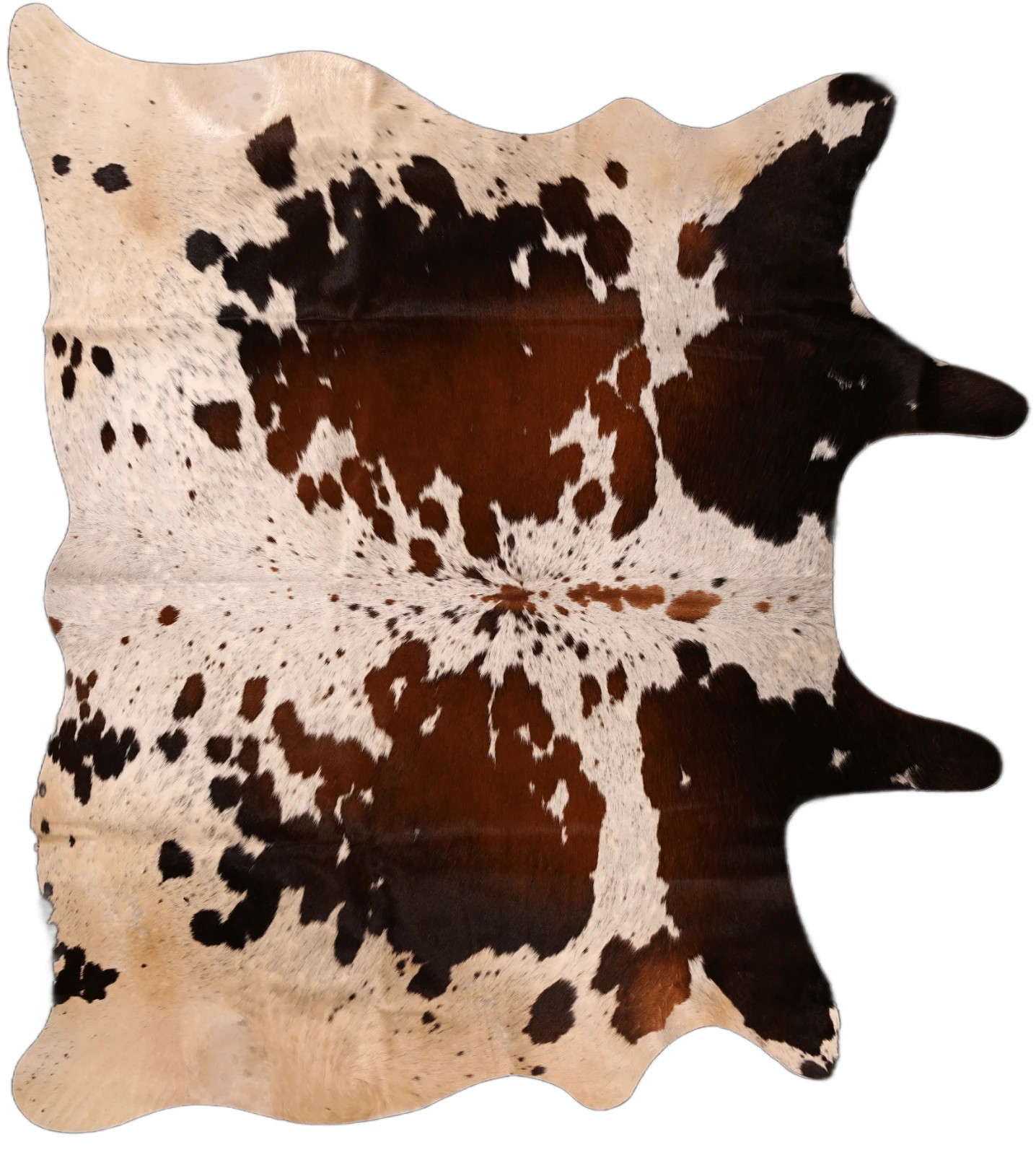 Natural Authentic Cowhide Rug Handpicked Tricolor | Exact Hide Shown