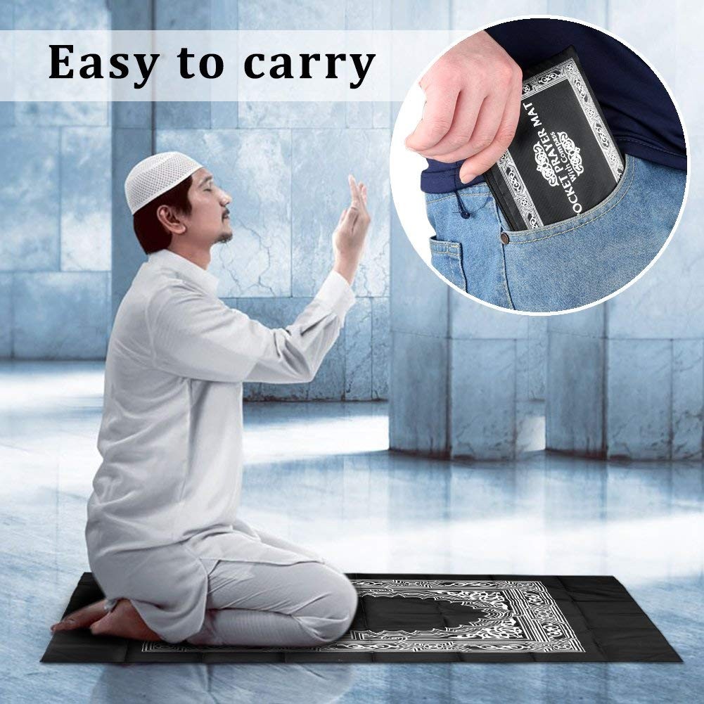 Travel Prayer Mat, 4 PCS 60cm*100cm Portable Prayer Mat, Waterproof Prayer Ma…