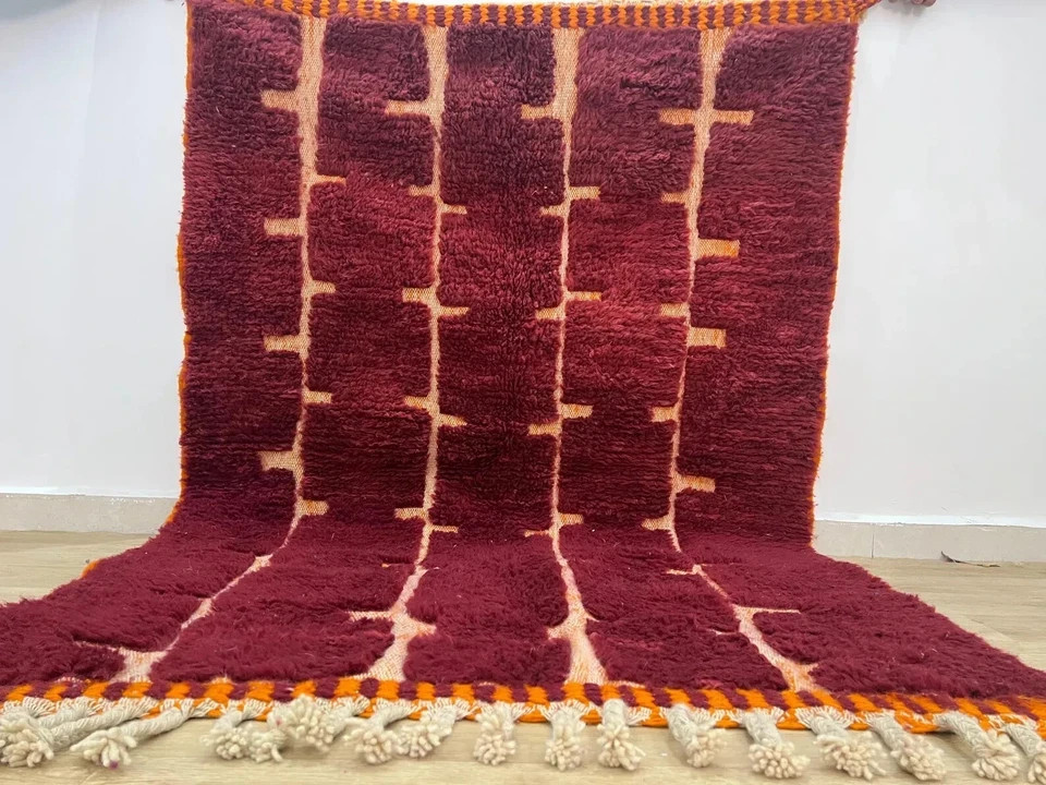 its trending Hand knotted, Beni Ourain rug, Soft wool Moroccan rug living room