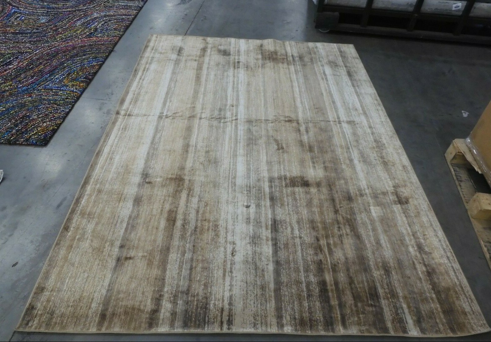 CARAMEL 6′-7″ X 9′-2″ Stained Rug, Reduced Price 1172612541 VTG172-3550-6