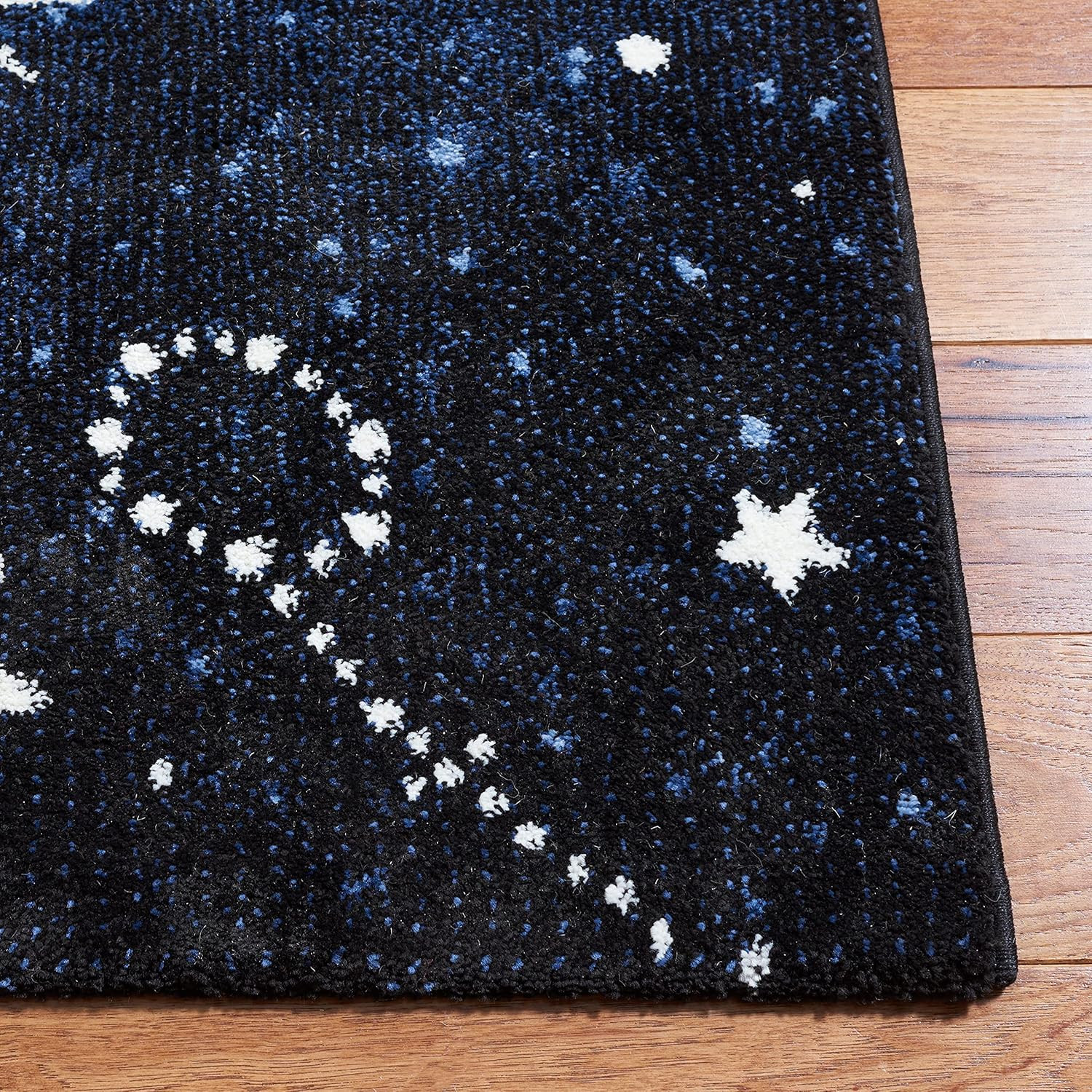 Blue Carousel Kids Area Rug 5’3″ x 7’6″ – Non-Shedding & Easy Care