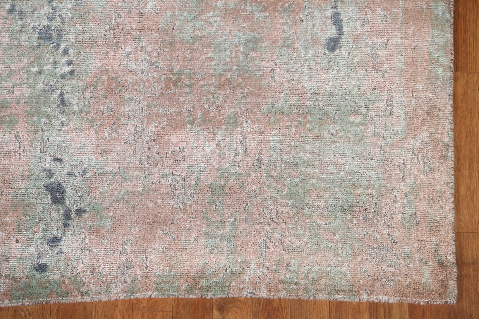 100% Silk Abstract 4×6 Modern Area Rug Hand-knotted Carpet