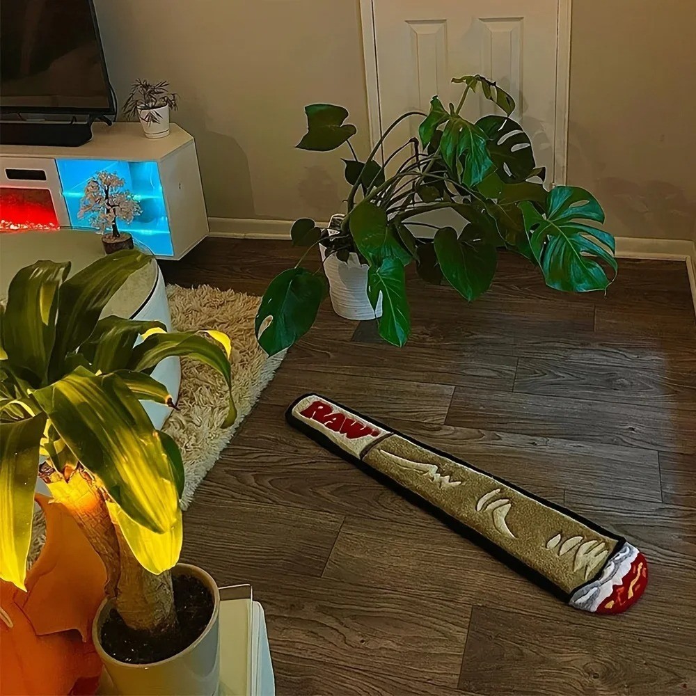 VIKAMA Creative Smoking Cigar Rug Living Room Bedroom Floor Carpet