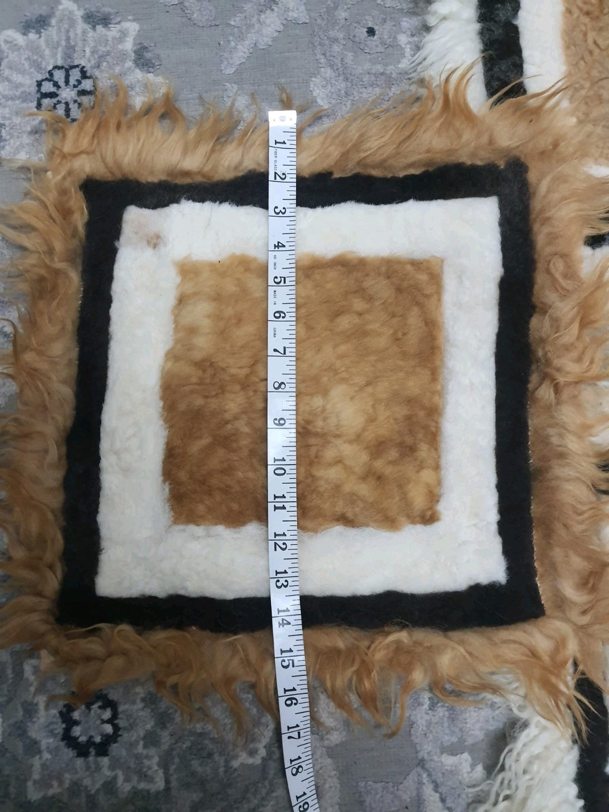 Alpaca Fur Square Rugs