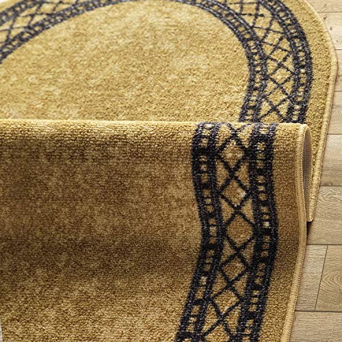 Antep Rugs Alfombras Modern Bordered 2×5 Non-Skid (Non-Slip) Low Profile Pile