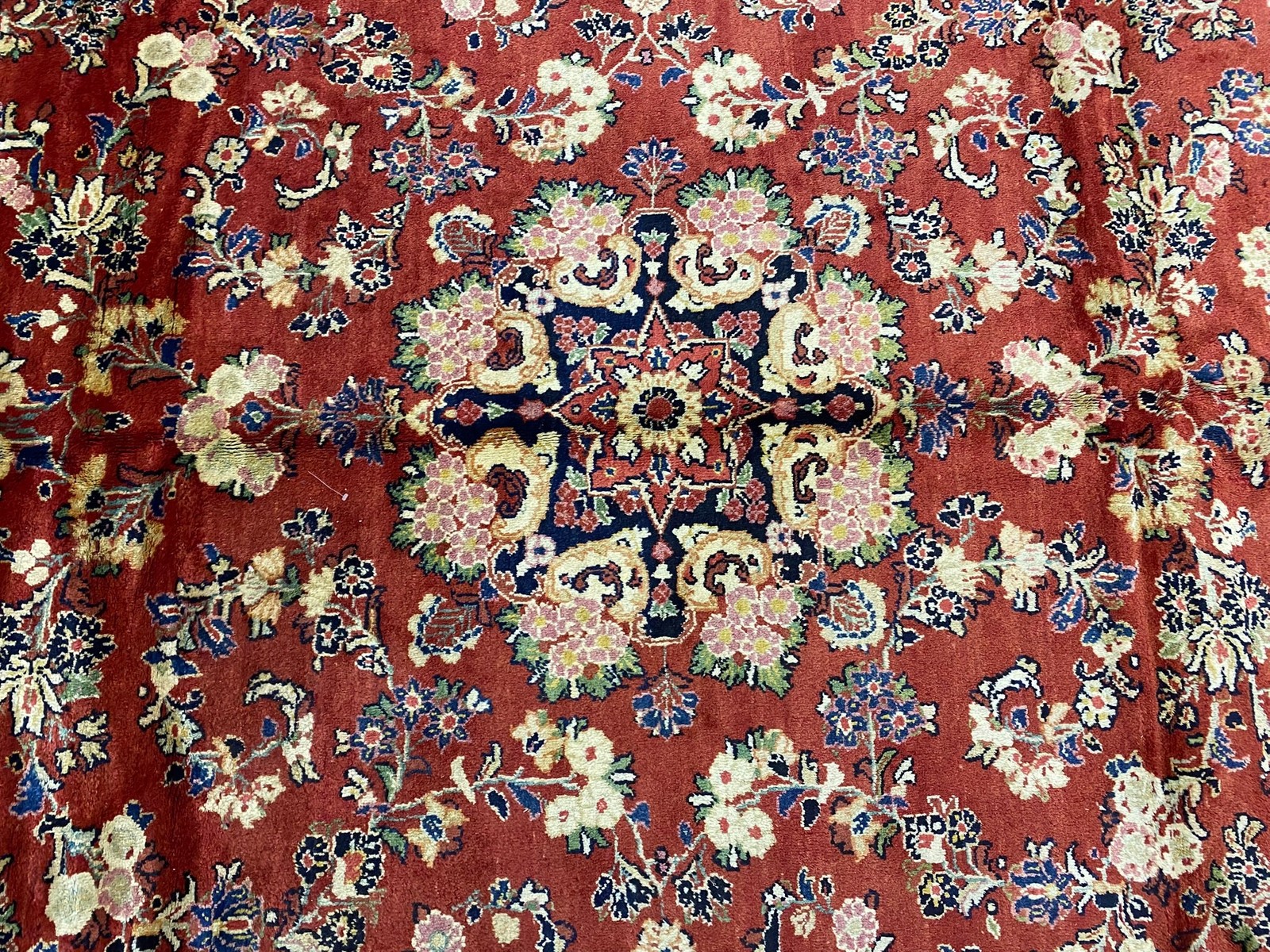 10.6 x 14 Irran Vintage Traditional Pre Owned Old Perrsian Rug #F-6975