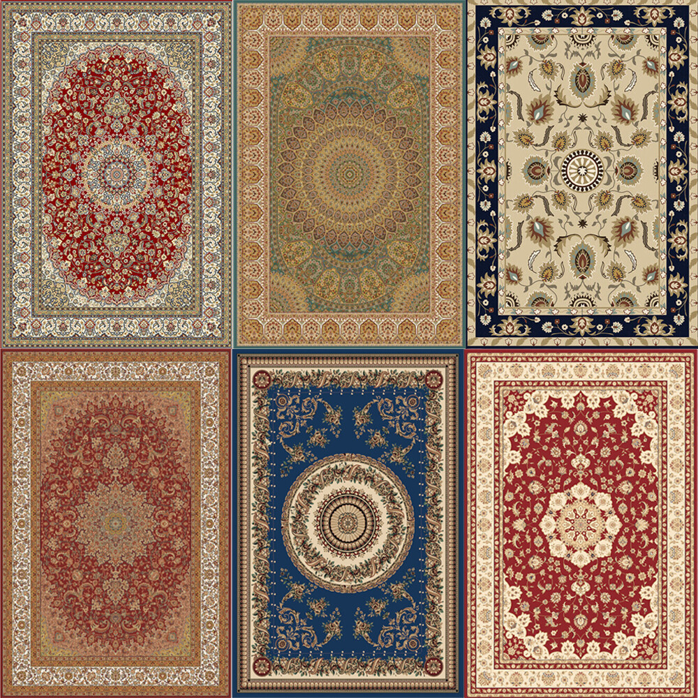 Contemporary / Traditional Area Rugs Crystal Velvet Living Room Carpet Floor Mat