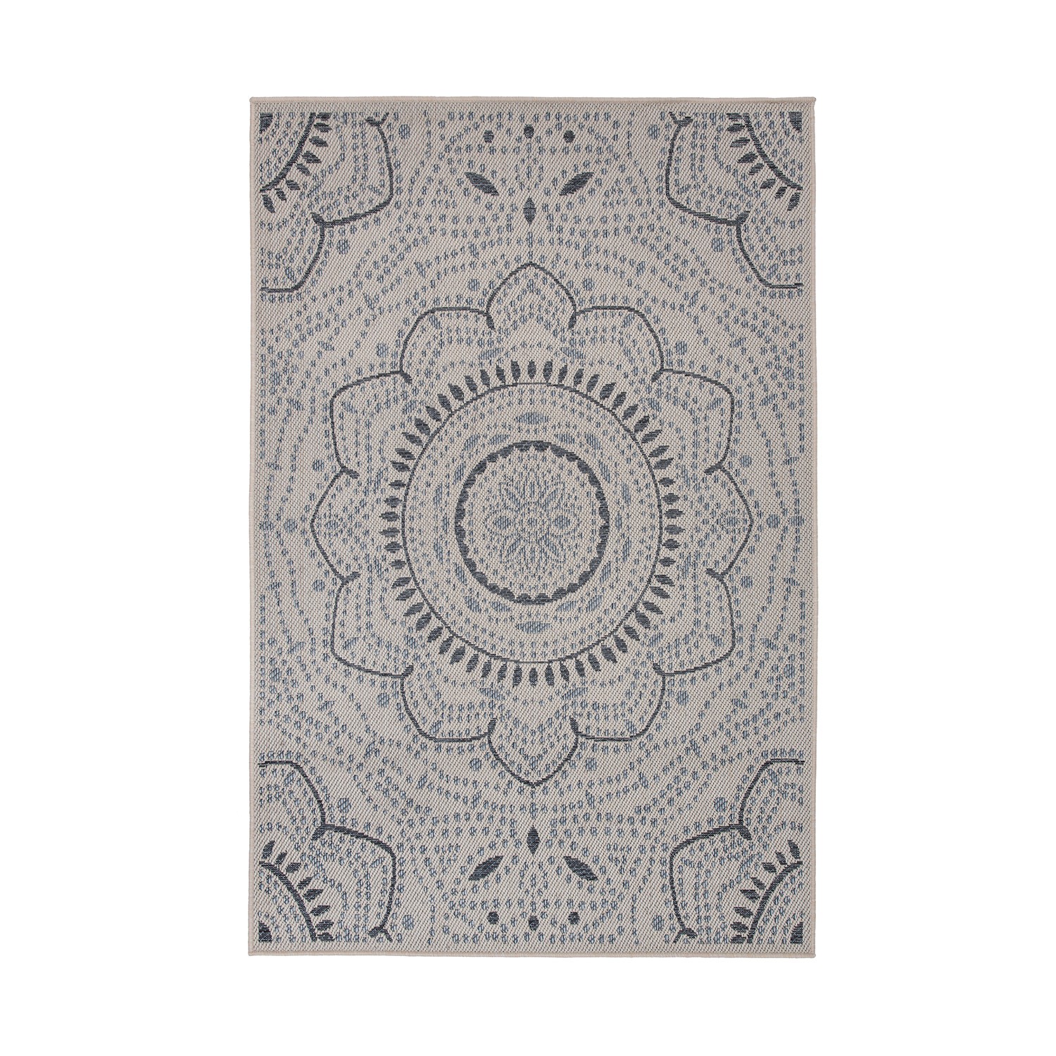 Rugshop Outdoor Rug Portia Oriental Medallion Indoor/Outdoor Rugs Patio Rugs 5×7