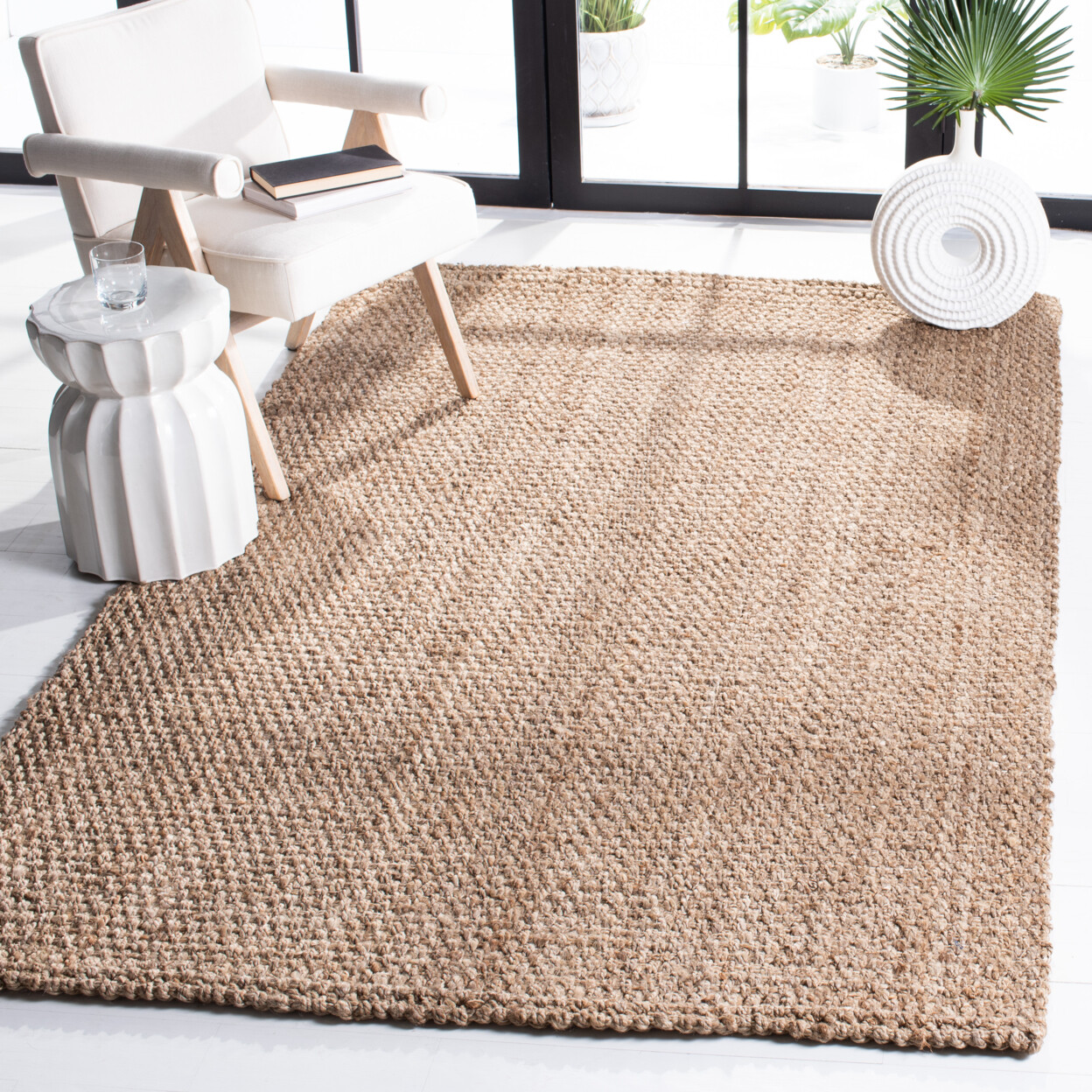SAFAVIEH Natural Fiber NF189A Handmade Natural Rug