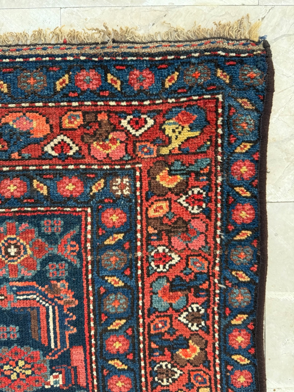 Antique Hand Knotted Oriental Wool Rug Carpet Floor Area Floor Covering