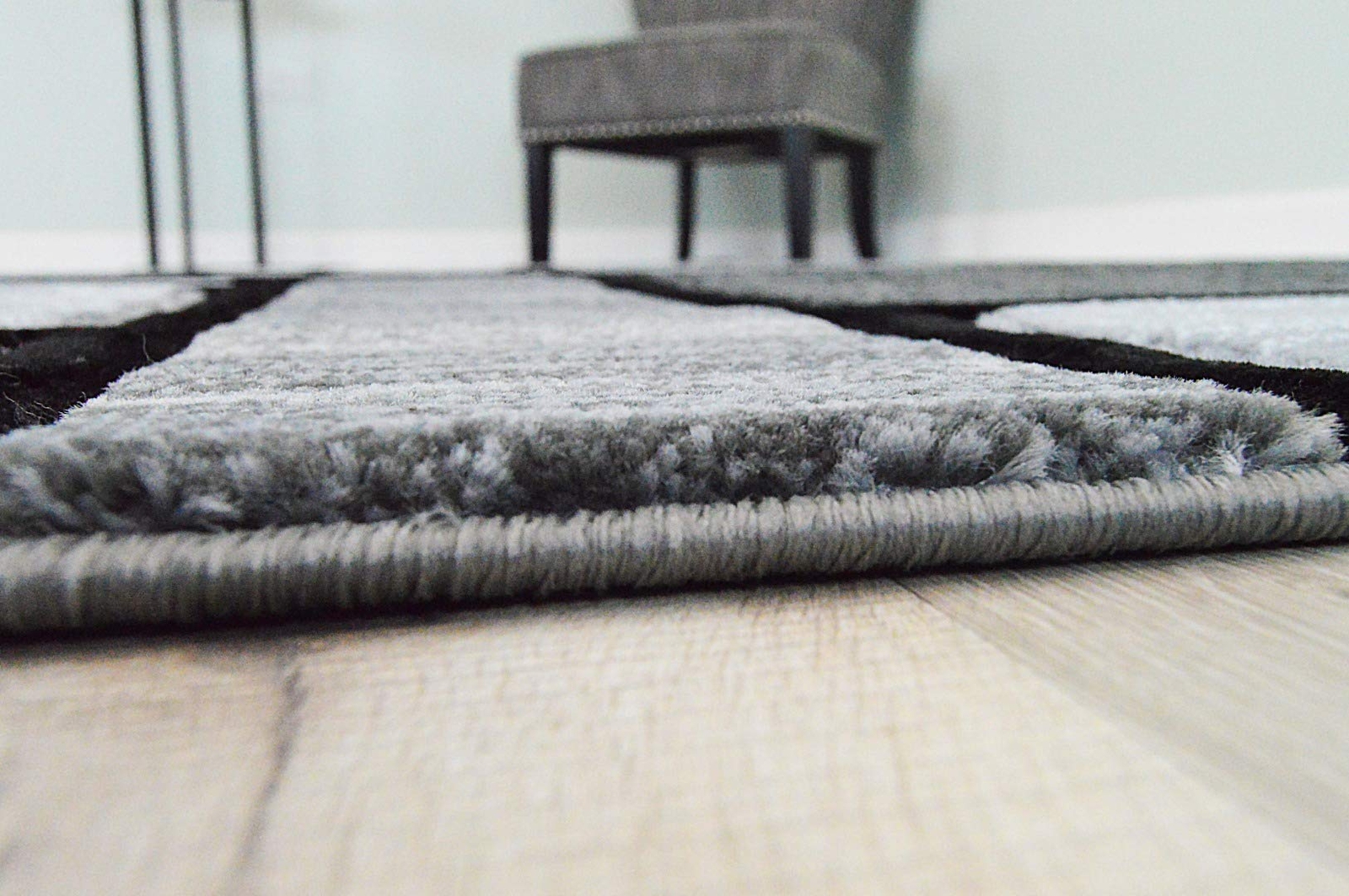 Premium Carved Modern Contemporary Abstract Rug 3995 Gray 2’7”x4′