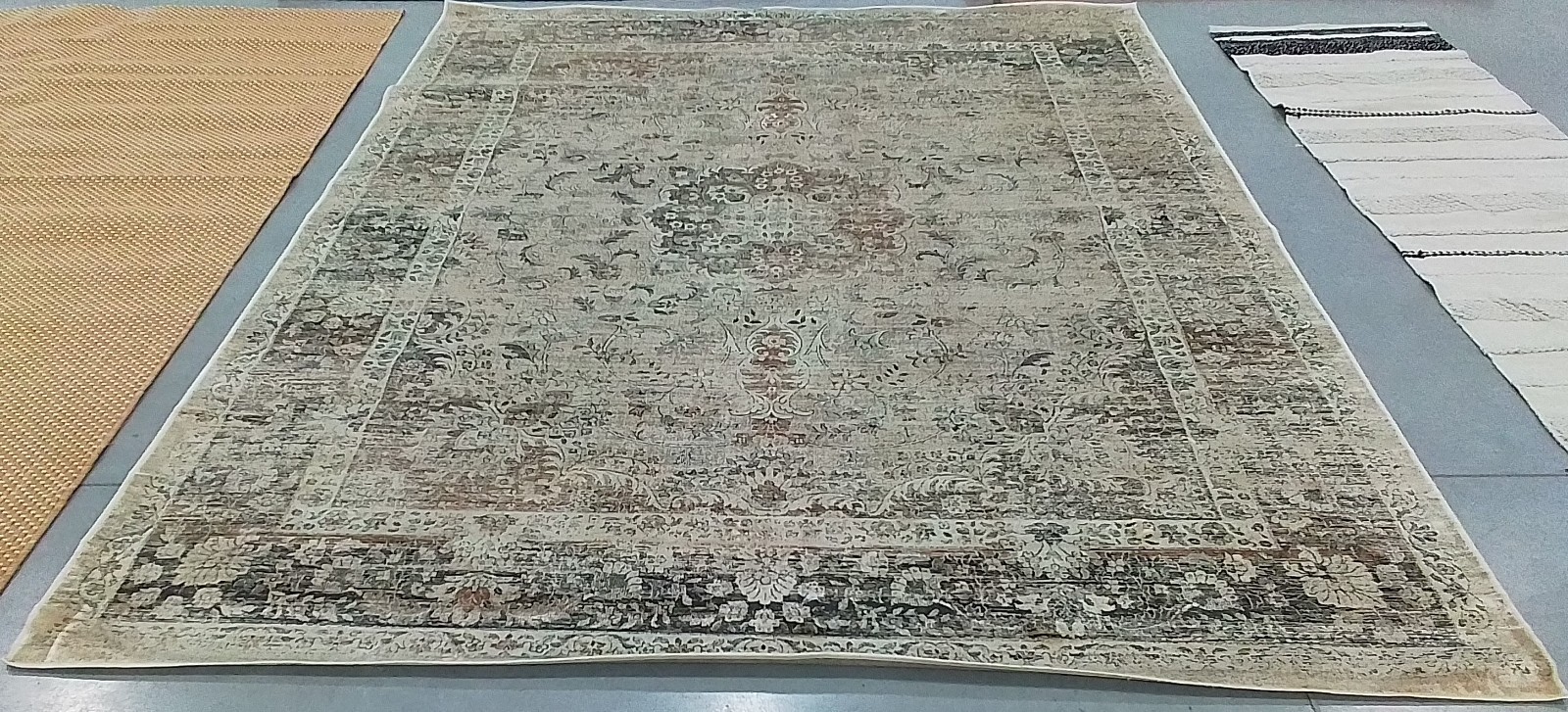 WRM BEIGE 8′-0″ x 10′-0″ Stained Rug Reduced Price 1172775193 VTG113-660-8