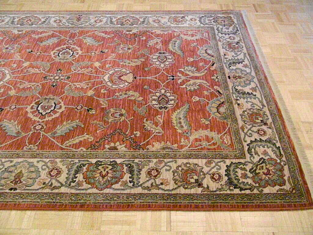 6×9 KARASTAN ASHARA RED AGRA 549 – 15002 – 100% WOOL RUG BRAND NEW